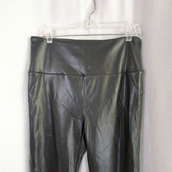 David Lerner X Evereve Faux Leather Pants Womens L Black Skinny‎ - Picture 4 of 11